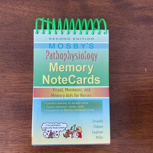 Mosby Pathophysiology Memory NoteCards, Note Cards Nurse Nursing 2nd Edition
